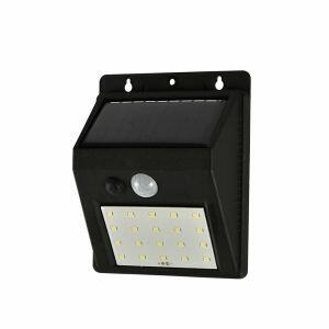Arandela Solar LED Sunshine AS1 2W 6500K Preta Luz Branca Taschibra