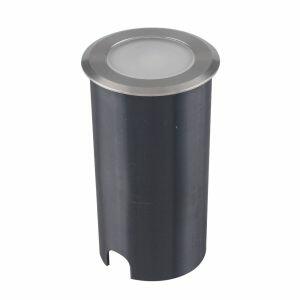 Embutido de Solo Slim LED Inox 1w 3.000k Luz Branco Quente Blumenau Iluminação