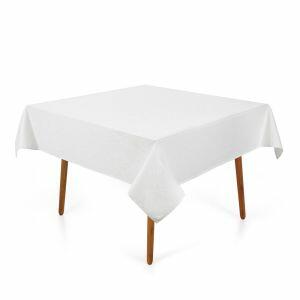 Toalha de Mesa Karsten 180x180cm Herbare Branco