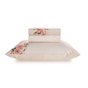 Jogo de Cama Solteiro Karsten 1,80x2,40m Laurina Rosa
