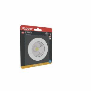 Spot LED Quadrado Avant 1,5W Minielegance 2700K Preto Bivolt