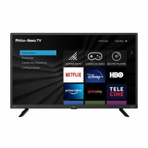 Smart TV LED 32"HD Roku PTV32G70RCH Bivolt Preto Philco