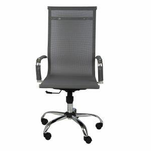 Cadeira de escritório Work com braços Cinza Diagonal