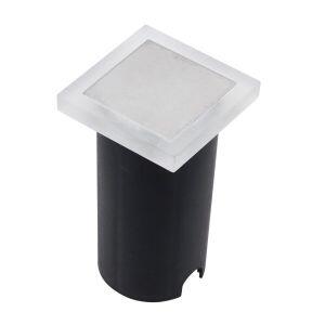 Balizador Embutido Quadrado 1W Slim 3000K Luz Amarela Gaya