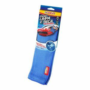 Pano Limpa e Seca Luxcar Azul