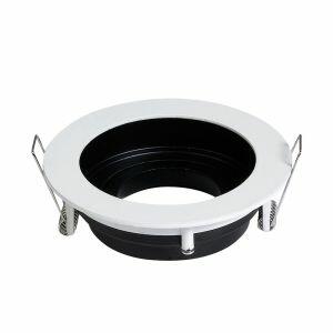 Spot Embutido p/ 1 Lâmpada Redondo Lince Preto/Branco Blumenau Iluminação