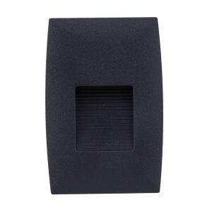 Balizador LED Katan 2W 3000K Preto Luz Amarela Gaya