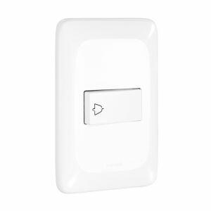 Conjunto Pulsador Campainha Pop Branco Pial
