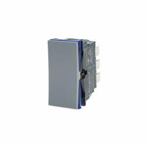 Modulo interruptor simples Plus+ Legrand 611010cz 10A cinza acetinado Pial Modulo interruptor simples Plus+ Legrand 611010cz 10A cinza acetinado Pial