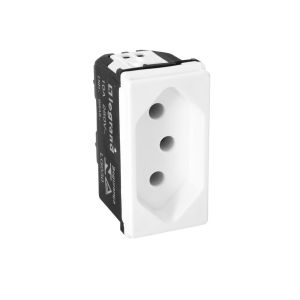 Módulo Tomada 2P + T Pial Pop Branco 20A