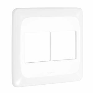 Placa 4"x4" 4 Seções Pial Plus+ Branco c/Suporte