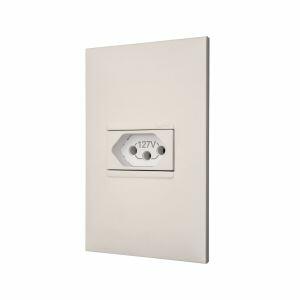 Conjunto 1 Seção Tomada Plus+ 20A Branco Pial