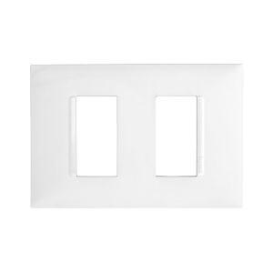 Placa Plus+ 2 Seções Branco Pial