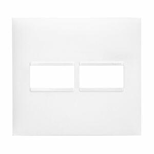 Placa Plus+ 2 Seções 4x4cm Branco Pial