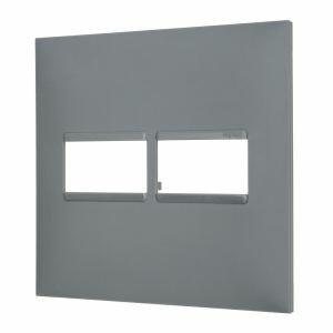 Placa Plus+ 2 Seções 4x4cm Cinza Pial
