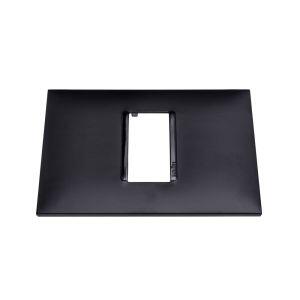 Placa Plus+ 1 Seção 4x2cm Preto Pial