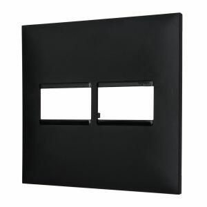 Placa Plus+ 2 Seções 4x4cm Preto Pial
