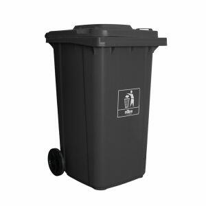 Lixeira Seletiva 240L Goedert Nobre Cinza c/Rodas