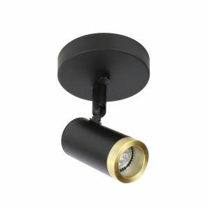 Spot de Sobrepor 1 Lâmpada Foco Preto Spot Line