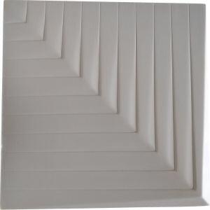Revestimento Cimentício Suroh Parede Cemento 3D Bianco 40x40x2 Cimentíssimo