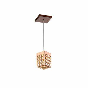 Pendente 1 Lâmpada G9 Windowns Dourado Bronzearte