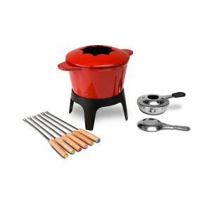 Jogo Fondue Sauté 10 Peças Vermelho Brinox