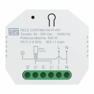 Módulo Relé Cortina Wi-fi + RF Branco Ártico Weg
