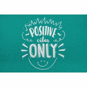 Tapete Capacho Vinil Positive Vibes 60x40 Euro Mats