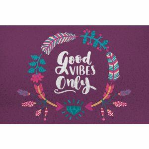 Tapete Capacho Vinil Good Vibes 0,60x0,4m Euro Mats