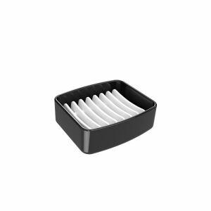 Saboneteira de mesa Splash Preta Coza