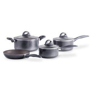 Jogo de Panelas Antiadetentes Smart Plus 4 Peças Cinza Brinox