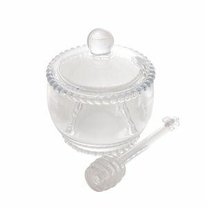 Meleira Pearl com Colher 200ml Transparente Rojemac