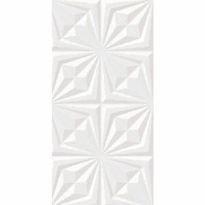 Revestimento Parede Decorative White Retificado Acetinado 45x91 Málaga