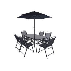 Conjunto de Jardim Caribe 8 Peças Aço Fascino