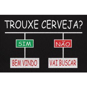 Capacho "Trouxe Cerveja?" 60 x 40 cm Euro Mats