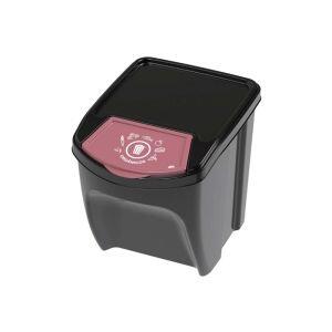 Lixeira Seletiva Eco Black Empilhável Reciclável 20L Preta Plasútil Lixeira Seletiva Eco Black Empilhável Reciclável 20L Preta Plasútil
