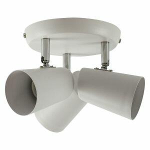 Spot Led Sobrepor New Short 3 Lâmpadas E27 Branco Bronzearte