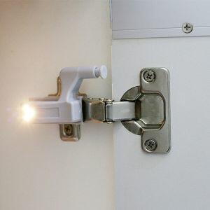 Luminária para móvel Switch Light com 2 peças 3000k Cinza Luz Amarela Bronzearte