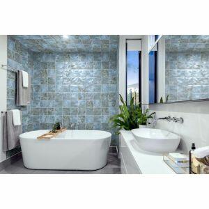 Revestimento Parede Gloss Azul Bold Acetinado 20x20 Pierini