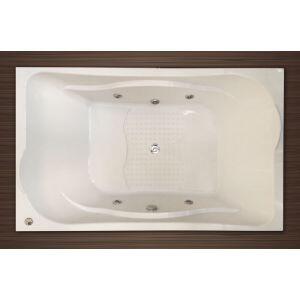 Banheira Acrílica Com Hidro Ancona 1,70x1,10 Branca Stamplas