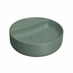 Cuba para Banheiro de Apoio Redonda com Mesa Slim 40cm Verde Sálvia L.12040.M.49 Deca