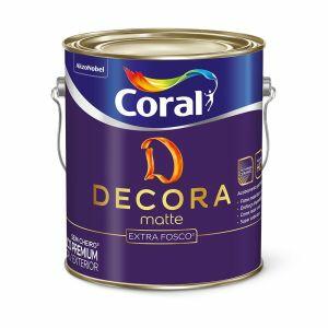 Tinta Acrílica Decora Matte Branco Gatinho Fosco 3,6L Coral