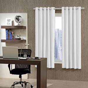 Cortina Blackout 2x1,6 Branco e Cinza Bella Janela