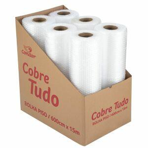 Bobina de plástico Bolha 60cm x 15m Incolor Condor