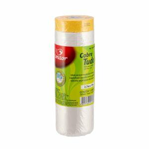 Salva Pintura Plástico Filme Cobre Tudo 270cmx17m Incolor Condor Salva Pintura Plástico Filme Cobre Tudo 270cmx17m Incolor Condor