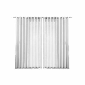 Cortina Duplex Mônaco 3x2,3m Branco Bella Janela