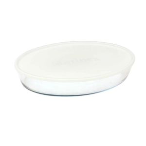 Assadeira Oval de Vidro com Tampa de cores sortidas 2,4 L Nadir