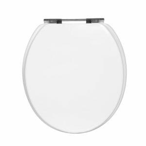 Assento Sanitário MDF Laqueado Convencional Cinza Branco Hidrofama