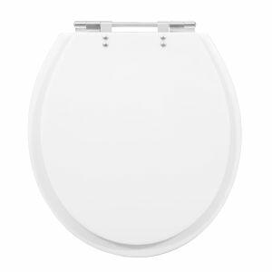 Assento Sanitário Poliéster Convencional Slim Branco Hidrofama
