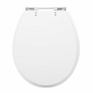 Assento Sanitário Poliéster Ravena/Targa/Studio Branco Hidrofama